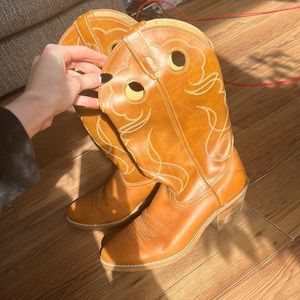 cute brown cowboy boot